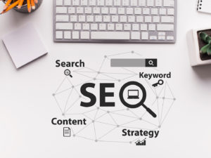 web design company manchester - Seo-Optimization Scheme With Words Over White Office Desk