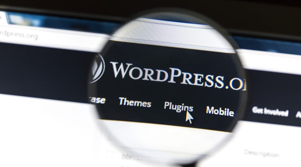 web design manchester - Close up of Wordpress website