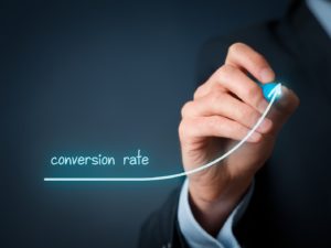 digital marketing agency - (marketer) draw growing graph of rise conversion rate